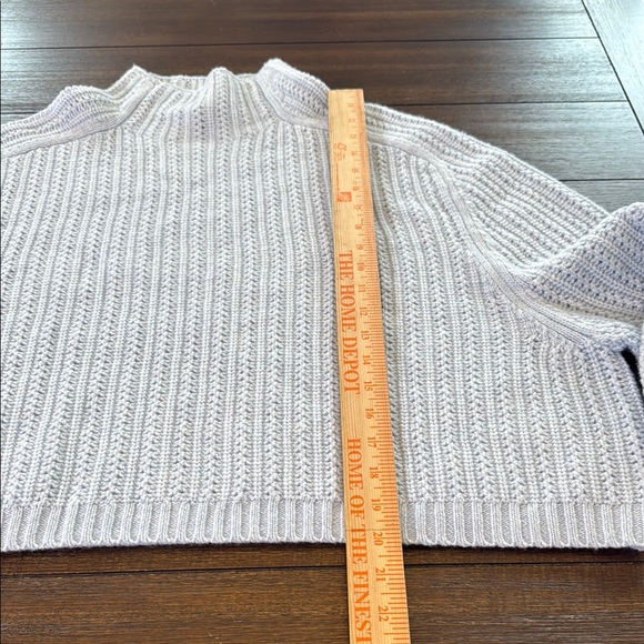 Madewell Pointelle-Stitch Mockneck Sweater Size Large - Picture 8 of 13